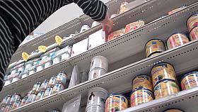 Girl in short striped dress erotic up skirt view