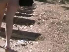 Windy upskirt in france