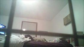 REAL HIdden Cam! Kasey walking around in panties before bed