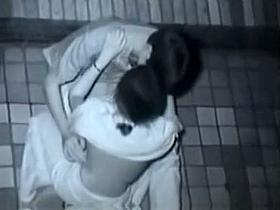 Hot sex in changing room with teen couple