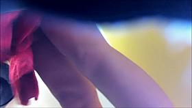 Cutie gets her smooth muff between legs voyeured