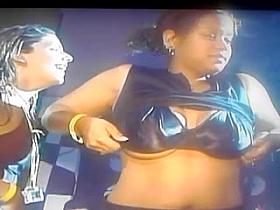 black bitch has fat tits