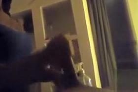 Stacked female therapist uses her hands on a large boner