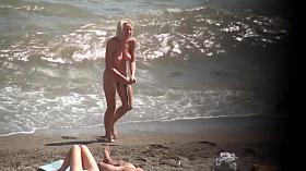 Voyeur. Nice Tits on public beach