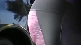 Sporty shorts and yoga pants on lots of ladies