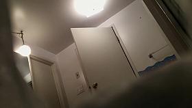 Sexy girl spied while changing underwear