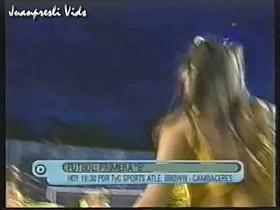 Stripper cheerleaders show off what they have to the public