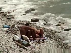 Nude woman sucks her naked man penis