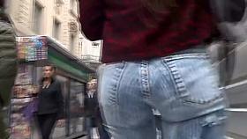 Huge ass in the store