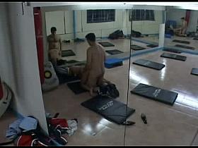 Voyeur girl fucks coach