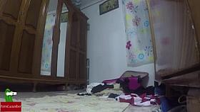 Arab teen with big nipples has sex indoors