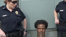 Spying Pervert Busted By Sex Mad Milf Cops