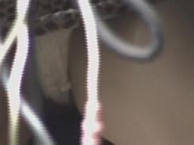 Girl gets her panty up skirt shot under the table AC59