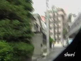 Japanese boob sharking video shows a pair of fine round tits