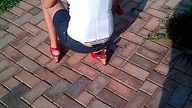 Thong Slip - Sexy girl in Calvin Klein Thong - Great :-)