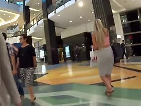 In elevator with busty woman