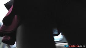 Young puss got in the accidental upskirt film