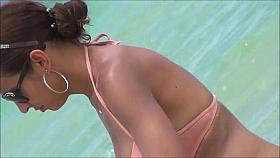 Big Tit Cuban Mom Candid on South Beach Miami