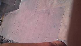 Madura culona saliendo del metro