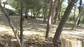 Peeping tom caught blonde masturbates