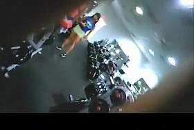 Guy at gym secretly films milf exercising