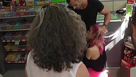 Lezdom torment and disgrace in public