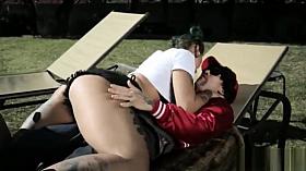 Big tits tattooed emo fucked in the park