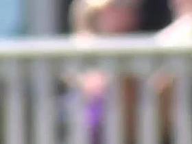 new neighbor lady flashes her panties and pussy