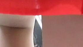 Stockings upskirt on escalator