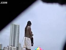 Black and white ass voyeur comparison