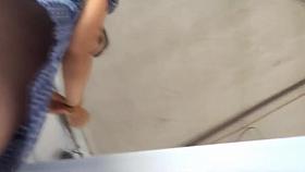 in the tianguis with this pretty young girl with nice ass