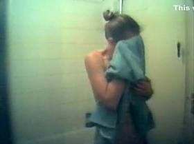 cute roomate hiddencam shower part1