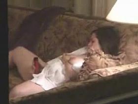 My mum masturbating spied through court yard window