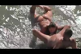 Girl does Blowjobs and prostate massage guy again