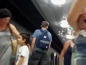 Great ass teen in tight jeans shorts