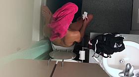 Sexy Teen Changing and Showering