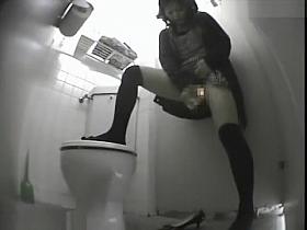 Cute Asian Girl Toilet Onanism