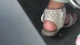 new footsie with lady in bus