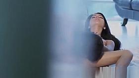 Megan Salinas enjoying a sticky creampie