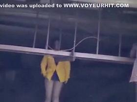 Bunch of bridesmaids taking a collective pee