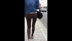 Brown leggings