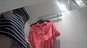 changing room brunette