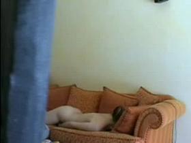 Hidden sex cam filmed a horny minx jilling off