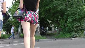 Bouncy Jiggle in Shorts