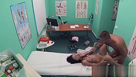 Petite spinner gets fucked by doctor