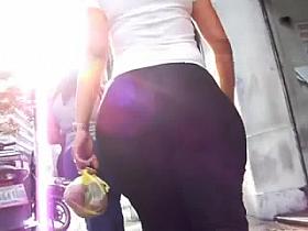 Spying Big Butt - Mature Ass Voyeur - Candid Booty