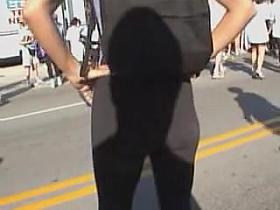 Marathon runners get on the hot candid street video 03zr