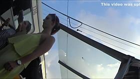 Stunning upskirt shot of a ravishing girl's crotch