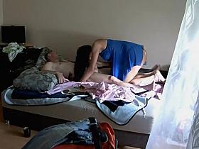 Spying on friends during their visit