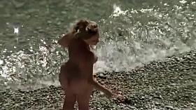 Texting before removing the bikini